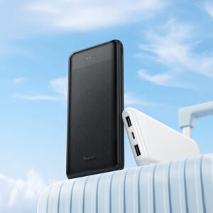 BATTERIE DE SECOURS AVEC CABLE 10000mAh NOIR