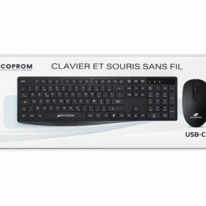 FR CLAVIER + SOURIS SANS FIL NOIR AZERTY